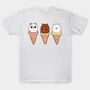 We bare bears in icecream T-Shirt